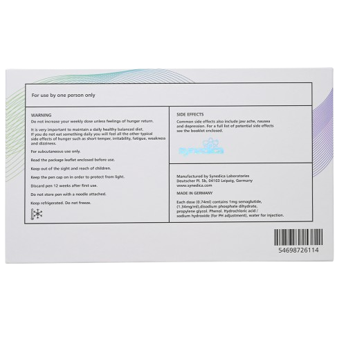 Synedica Semaglutide 8mg Injection Pen Kit - Image 4