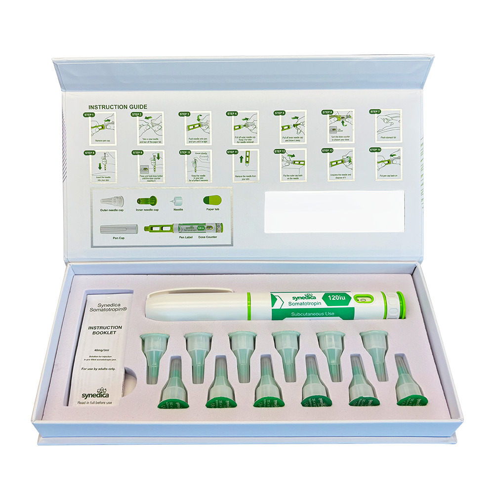 Synedica Somatotropin HGH 120iu Injection Pen Kit - Image 3